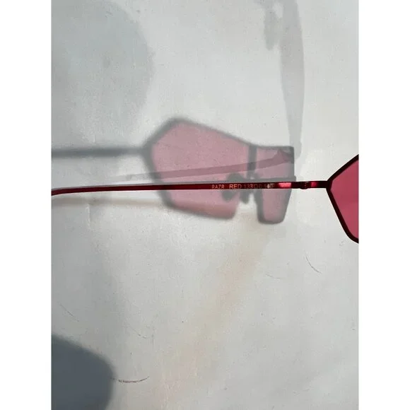 Poppy Lissiman RAZR Sunglasses in Red - Picture 5 of 6